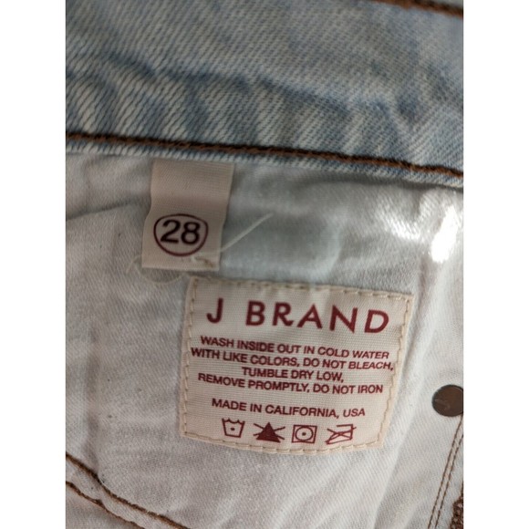 J Brand Shorts Womens 28 Jean Denime Light Wash Cut Off Aquarius Frayed Hem - Picture 4 of 10